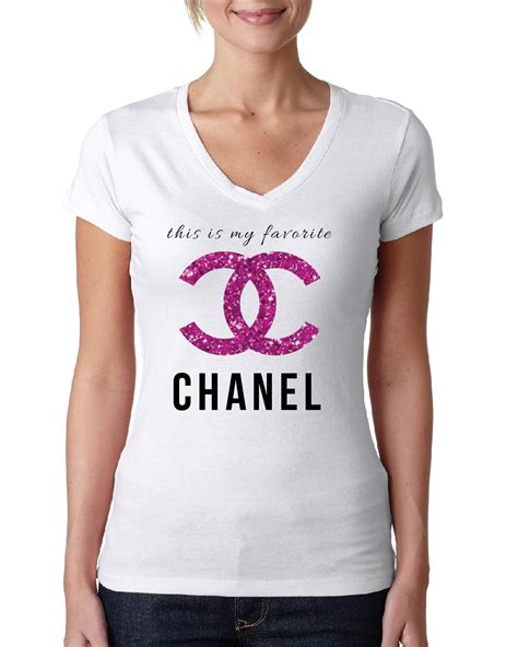 t shirt chanel rosa|pre owned Chanel shirts.